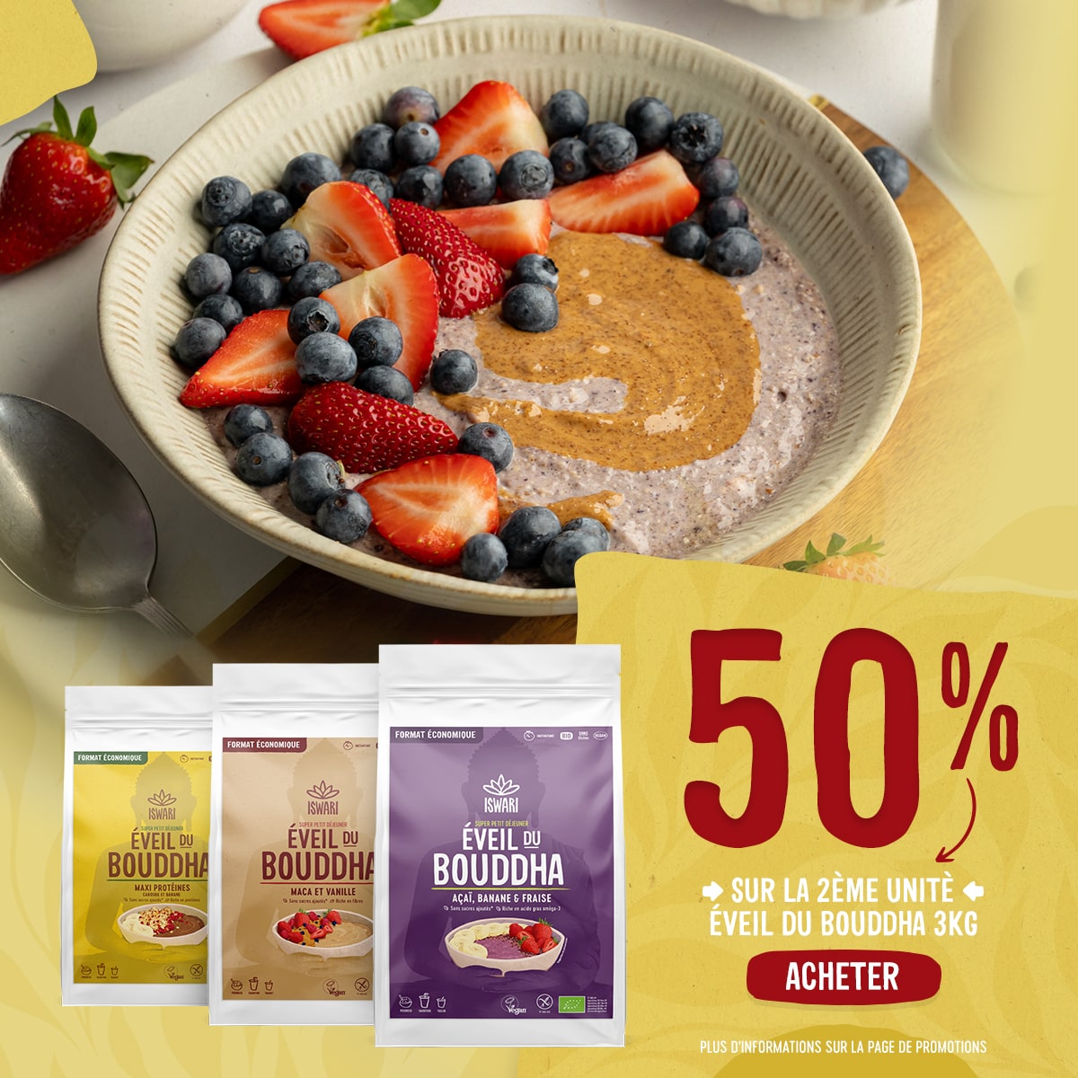 -50% sur la 2ème unitè: Éveil du Bouddha 3kg